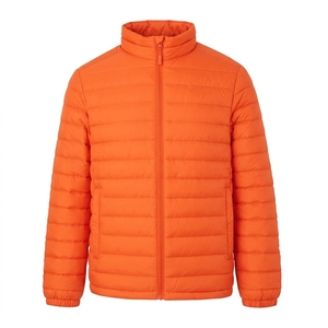 Custom Mens Puffer Jacket With Pockets Winter Warm Padded Coat Windproof Streetwear Wholesale OEM Manufacturer - Product Image 2