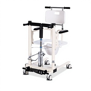 Chaise de transfert hydraulique KS, version améliorée, réglable en hauteur par commande au pied, pour personnes âgées et handicapées - Product Image 1