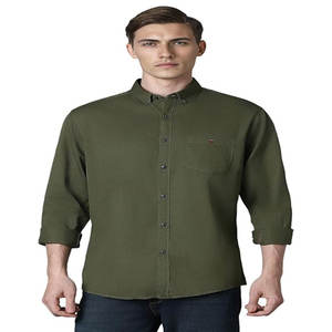 เสื้อเชิ้ตลำลองลายทางสไตล์วินเทจแขนยาวสำหรับผู้ชายเสื้อทำงานแขนยาวระบายอากาศโพลีเอสเตอร์พิมพ์โลโก้ทางการ - Product Image 5