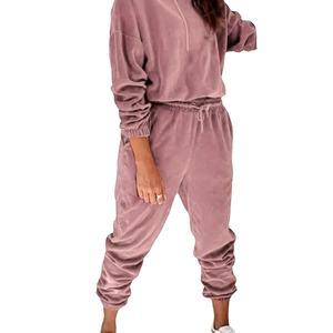 Conjunto de 2 piezas para mujer, trajes deportivos informales, chándal, sudaderas con capucha, pantalones, ropa deportiva de primavera, conjuntos para correr 2026 - Product Image 4