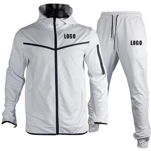 Conjunto Deportivo de Dos Piezas para Invierno, Conjunto Deportivo Clásico con Puños Acanalados, Sudadera Deportiva Transpirable de Forro Polar Técnico - Product Image 6