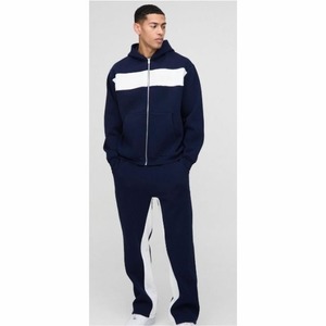 Conjunto deportivo de dos piezas con logotipo personalizado para hombre, sudadera con capucha y pantalones de chándal, traje deportivo profesional de primera calidad para hombre - Product Image 1