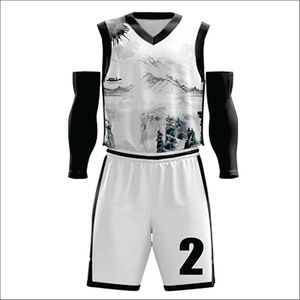 Proveedor Fabricante Líder: Uniformes de Baloncesto Personalizados 100% Poliéster Estampado, de Verano, de Secado Rápido, Sin Mangas, de Alta Calidad - Product Image 1
