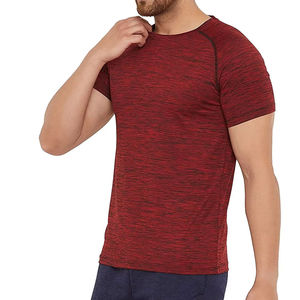 Custom 100% Cotton Knitted Quick Dry Loose Fit Raglan Sleeve Muscle Training Tops Running Gym Men's <b>Long</b> T-Shirt - Product Image 3