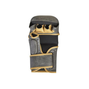 Gants de combat en cuir MMA les plus vendus - Respirants, durables, unisexes, pour l'entraînement et la compétition en arts martiaux, avec fermeture auto-agrippante - Product Image 2