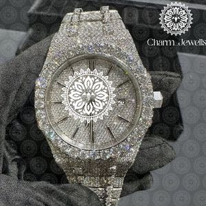 Reloj Mecánico de Lujo Charm de Acero Inoxidable, Caja de 40 mm, Correa de 20 mm, Estilo Vintage Hip Hop, Cristal, Resistencia al Agua de 10 Bares, Fecha Automática - Product Image 3