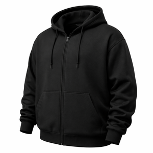 Sudadera con capucha y cremallera de talla grande personalizada al por mayor - Fabricante OEM directo para pedidos al por mayor - Product Image 3