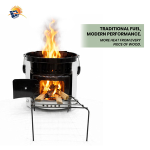 Poêle à bois extérieur moderne en acier inoxydable pour la cuisine, le chauffage des fermes, écologique, durable, à un prix imbattable - Product Image 5