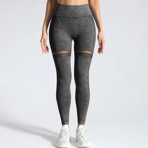 Hot Sale Latest Style <b>Women</b> <b>Leggings</b> Solid Mid Waist 100% Cotton Anti-Bacterial Breathable Yoga Gym Wear Comfortable Custom Logo - Product Image 3