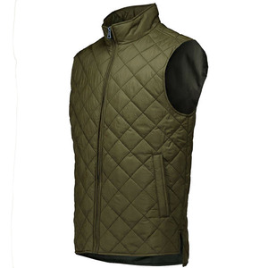 Gilet matelassé surdimensionné en polaire vert tricoté pour femme, design personnalisé, OEM/ODM, collection automne-hiver - Product Image 5