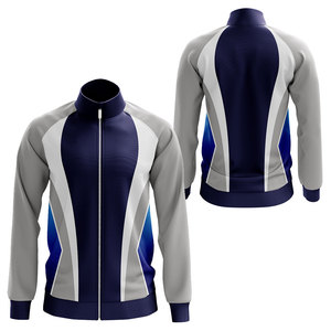 Mens Color Block Track <b>Jacket</b> <b>Zip</b> <b>Up</b> Stand Collar Sports Outerwear Custom Logo Winter Training Coat Sublimation Print Zipper - Product Image 6