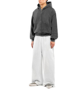 Casual Fashion Oversized Zipper Hooded Solid Color <b>Thick</b> <b>Fleece</b> Breathable Material Eco-Friendly Sportswear - Product Image 3