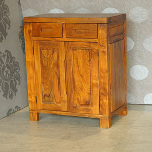 Mueble de Salón Moderno, Magnífico, Sostenible y Duradero de Madera de Teca, Estilo Transicional, con 2 Puertas y 2 Cajones - Product Image 2