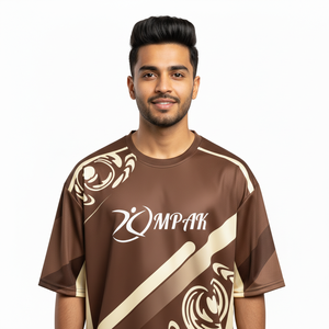 Regular Fit Sublimation Polyester/Cotton <b>T</b>-<b>Shirt</b> <b>Men's</b> Modern Casual Streetwear - Product Image 1