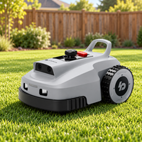 Robot Pemotong Rumput LOPKIN L1500 dengan Pengisian Ulang dan Pengoperasian Otomatis, Navigasi RTK, dan Penjadwalan Aplikasi untuk Perawatan Taman Tanpa Kabel