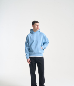 Sweat-shirt à capuche vintage surdimensionné pour homme, fermeture éclair, manches longues, avec poches, effet délavé, streetwear, veste en molleton - Product Image 2