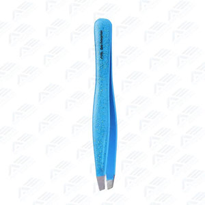 Pince à épiler pour sourcils en acier inoxydable, à embout plat et biseauté, pour la mise en forme des sourcils, équipement et instruments de beauté, vente en gros d'usine - Product Image 4