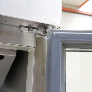 Réfrigérateur vertical à grande capacité en acier inoxydable numérique à double porte vitrée, prix d'usine, réfrigérateur commercial - Product Image 3