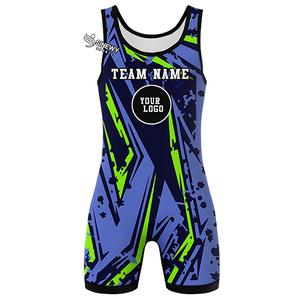 Combinaison de lutte personnalisée à séchage rapide, respirante et légère en spandex/polyester pour hommes, entraînement de boxe, coupe basse devant - Product Image 6