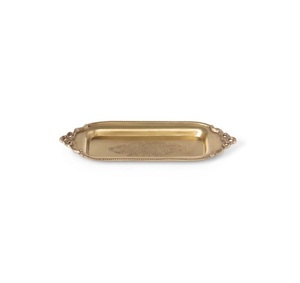 Wholesale Customized <b>Gold</b> <b>Tray</b> Tea Coffee <b>Trays</b> With Handles Elegant Polished <b>Serving</b> <b>Tray</b> Round Shape - Product Image 2