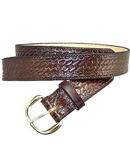 Ceinture de Cowboy en cuir tooled sculpté à la main, boucle de réglage en métal, boucle à ardillon en laiton, toutes les tailles de couleur noir et brun - Product Image 3