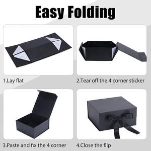 Caja de Regalo Magnética Rígida Personalizada al por Mayor con Logotipo, Bolsa de Papel, Caja de Embalaje Plegable Premium Reciclable, Caja Magnética de Lujo - Product Image 5