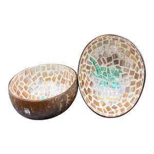 Premium New Lacquer <b>Coconut</b> <b>Bowl</b> Unique Style Colorful Design Made in Vietnam - Product Image 2