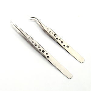 Pinzas de Acero Inoxidable de Alta Calidad para Pestañas Postizas, Varios Estilos y Especificaciones, Punta Puntiaguda, Venta al Por Mayor - Product Image 3