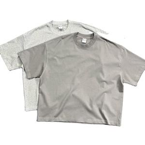 เสื้อยืดคอตตอนหนาน้ำหนัก 250 กรัม ไซส์ใหญ่ ขายดี ผู้ผลิตเสื้อยืดแบบหนาสีพื้นสำหรับผู้ชาย เสื้อยืดสีดำแบบครอปสำหรับผู้ชาย - Product Image 6