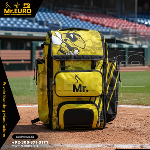 Mochila de Béisbol Personalizada Mr. Euro con Diseño de Abeja para Uso en Partidos, Material de Poliéster, Personalizable - Product Image 3