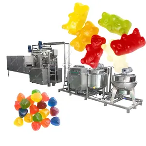 Schlüssel fertige Lösung Jelly Soft Candy Machine Haar Vitamin Gummibärchen herstellungs maschine