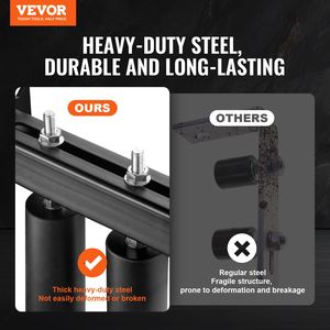 Kit per Cancello Scorrevole a 6 Pezzi, Resistente, Nero, con Staffa a T Universale Regolabile e Rulli per Porte e Finestre - Product Image 2