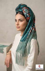 Premium <b>Square</b> <b>Scarf</b> With Tassel Custom Printed Soft Lightweight Women Fashion Headscarf OEM ODM Wholesale - Product Image 4