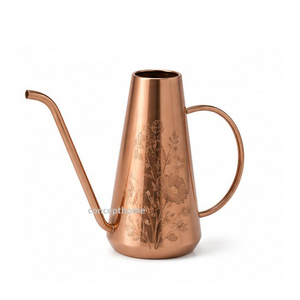 บัวรดน้ำอะลูมิเนียมเคลือบกัลวาไนซ์ ลายดอกไม้ ทนทาน ใช้สำหรับทำสวน - Product Image 4