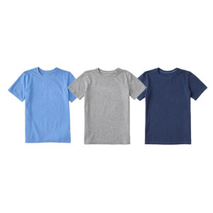 T-shirt en coton confortable pour garçons, col rond, manches courtes, haut décontracté pour l'été, usage quotidien, activités de plein air - Product Image 5