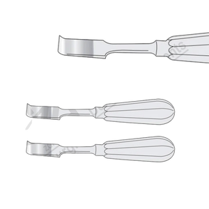 Tudor Edwards Instruments chirurgicaux de première nervure d'ascenseur périosté manuel en acier inoxydable de 175mm de long d'un fabricant réputé - Product Image 1