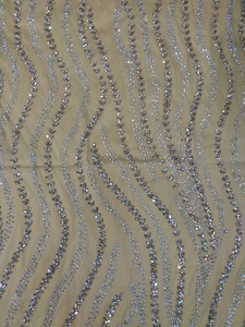 The Simply Stunning Fashion Nigerian Exclusive Lace Fabric With Crystal Stonebeaded Work on Geometric Pattern For Specials Event - Product Image 5