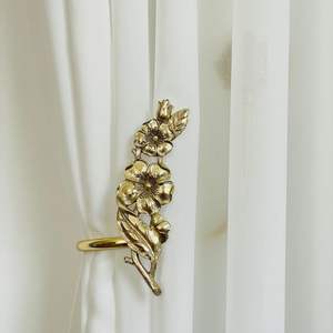 Curtain tieback Locks curtain tieback metal tieback luxury drapery tieback window curtain <b>holder</b> Home Hotel Brass Aluminum - Product Image 2