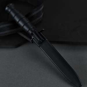 Cuchillo de acampada de acero inoxidable para cosplay con mango de madera y funda de cuero, personalizable OEM - Product Image 3