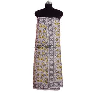 100% Cotton Skin-Friendly Breathable Soft Solid Color Floral Digital Print Handmade Women's Pareo <b>Sarongs</b> Hijab Beachwear Daily - Product Image 5