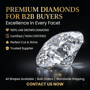 Krup Jewels Diamant en vrac certifié IGI 3,0 carats taille brillant cultivé en laboratoire clarté VVS2 couleur D pour la fabrication de bijoux - Product Image 6