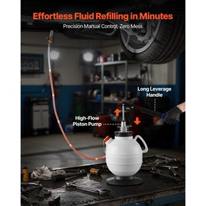 Kit Pompa per Trasferimento Fluido di Trasmissione 7.5L, Pompa Manuale con 8 Adattatori ATF e Strumento di Ricarica ATF da 47 Litri - Product Image 3