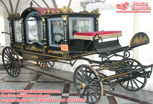 Último Modelo de Coche Fúnebre de Cristal con Caballos, el Mejor Coche Fúnebre Negro con Caballos, Coches Fúnebres Exclusivos con Caballos para Funerales - Product Image 2