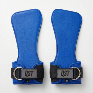 Guantes de Levantamiento de Pesas con Protección para las Palmas, Resistentes, Sin Agujeros, Doble Capa de Cuero Vacuno, Ajustables para Ejercicios de Dedos - Product Image 1