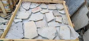 Losas y azulejos de pizarra blanca K K con acabado natural diseñados para pisos, revestimiento de paredes, encimeras y piedra decorativa. - Product Image 5