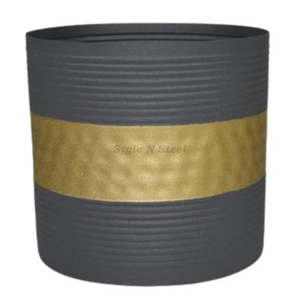 Maceta Moderna y Clásica para Interiores y Exteriores, Resistente, con Recubrimiento de Polvo de Hierro, Multiusos, con Drenaje - Product Image 2