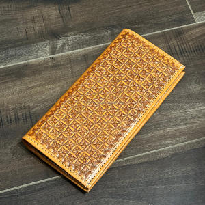 กระเป๋าสตางค์แบบยาวของผู้ชายหนังแกะลายแบบตะวันตกกระเป๋าถือแฟชั่นมีสไตล์มีที่ใส่เงินสดของขวัญสำหรับผู้ชาย - Product Image 5