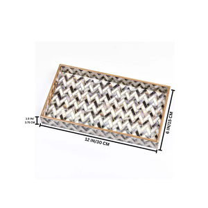 Bandejas Meena de Moda, Estilo Encajable, para el Hogar, Oficina, Hotel, Bar, para Servir Bebidas, Bandeja de MDF Hecha en India, en Stock - Product Image 3