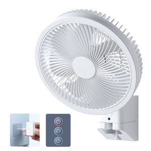 "8.5 <b>in</b> Wall Mount Metal Fan with Remote Control 10 ft Powerful Airflow DC Motor 4 Speeds <b>Timer</b> Auto AU/US <b>Plug</b>" - Product Image 1