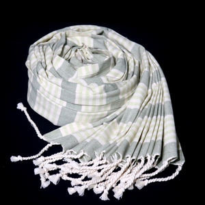 Serviettes Fouta rayées teintes sur mesure, 100% coton, 200 g/m², serviettes turques de luxe à prix abordable, vente en gros en Inde - Product Image 2